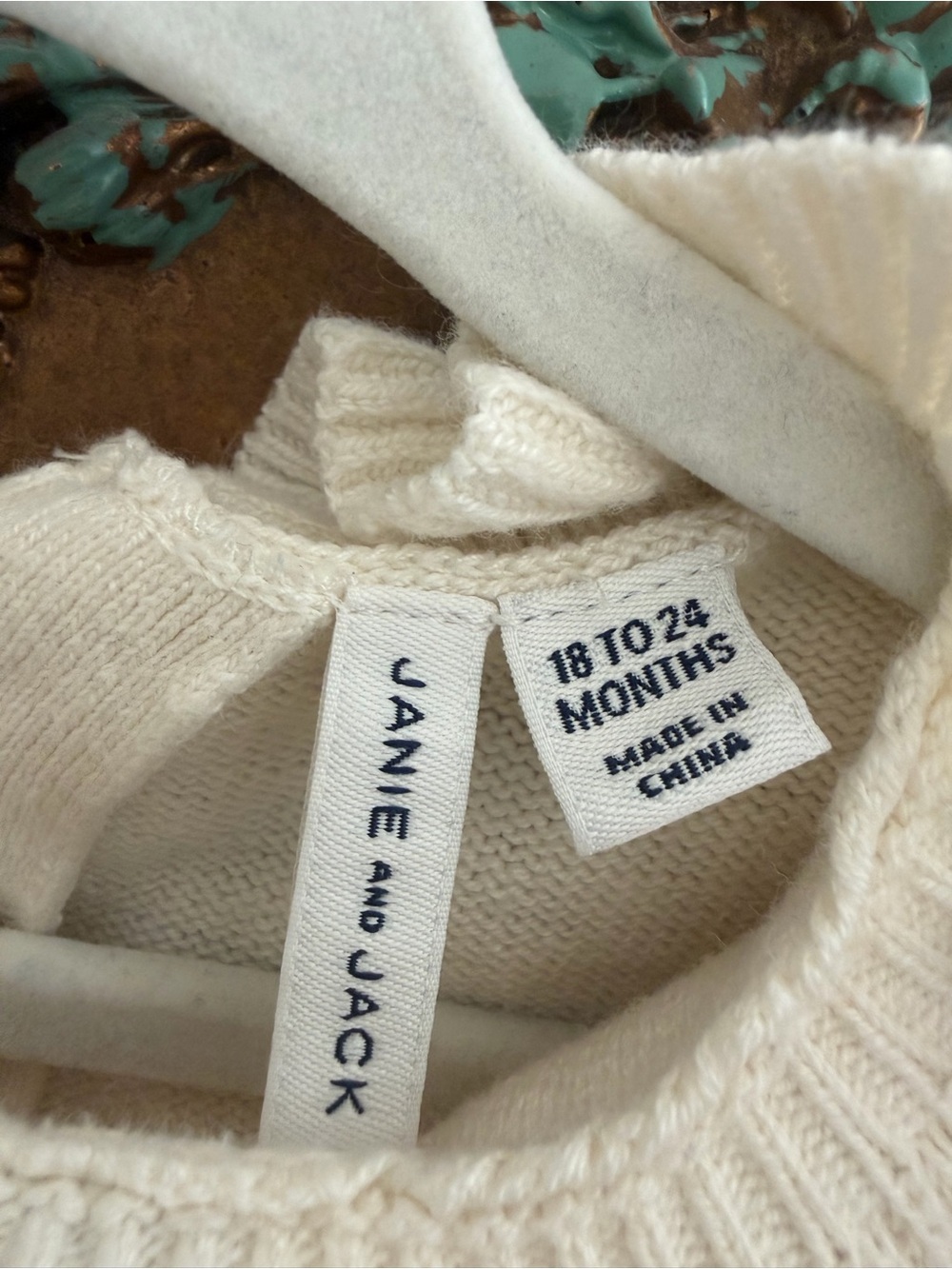 Cream Ruffle Knit Long-Sleeve - Picture 2 of 5